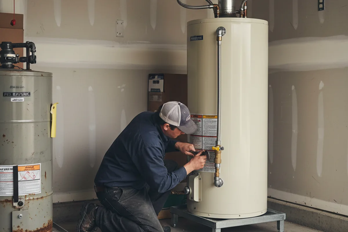 Water heater and shutoff valve replacement in Mechanicsville